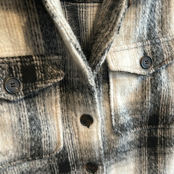 Bagatelle Collections Womans Plaid Shirt Jacket Size M - Picture 2 of 8